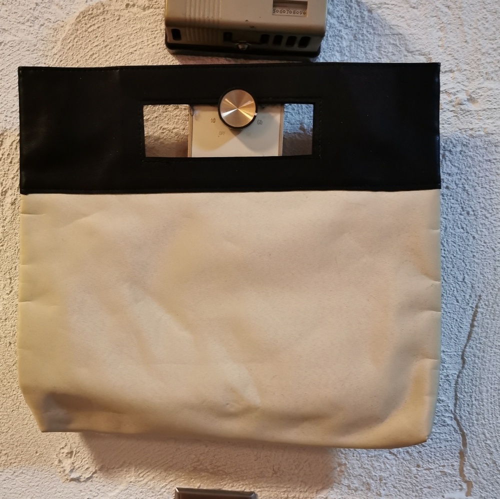Two color hand bag